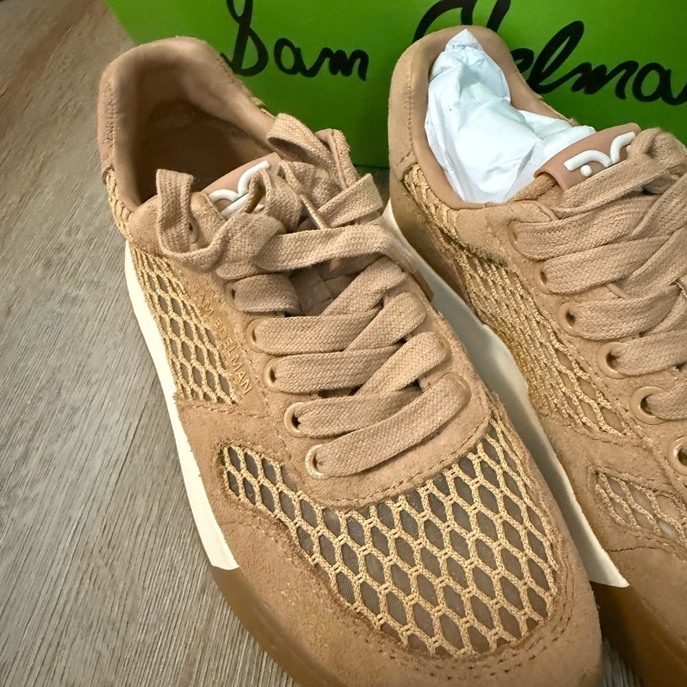 Sam Edelman Brown Mesh Sneakers - Picture 3 of 6